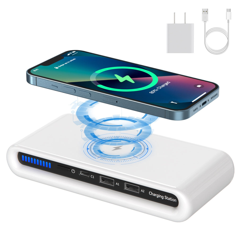 4-in-1 Multi Port Wireless Charging with Atmosphere Lights