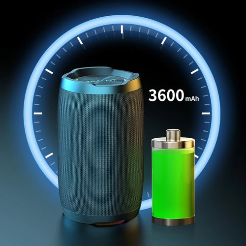Bocina Bluetooth Portátil Zealot S49 — Sonido 360° y Resistente al Agua
