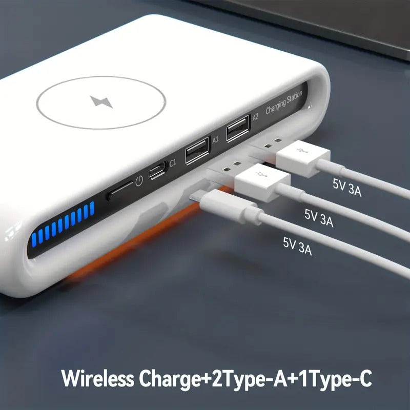 4-in-1 Multi Port Wireless Charging with Atmosphere Lights